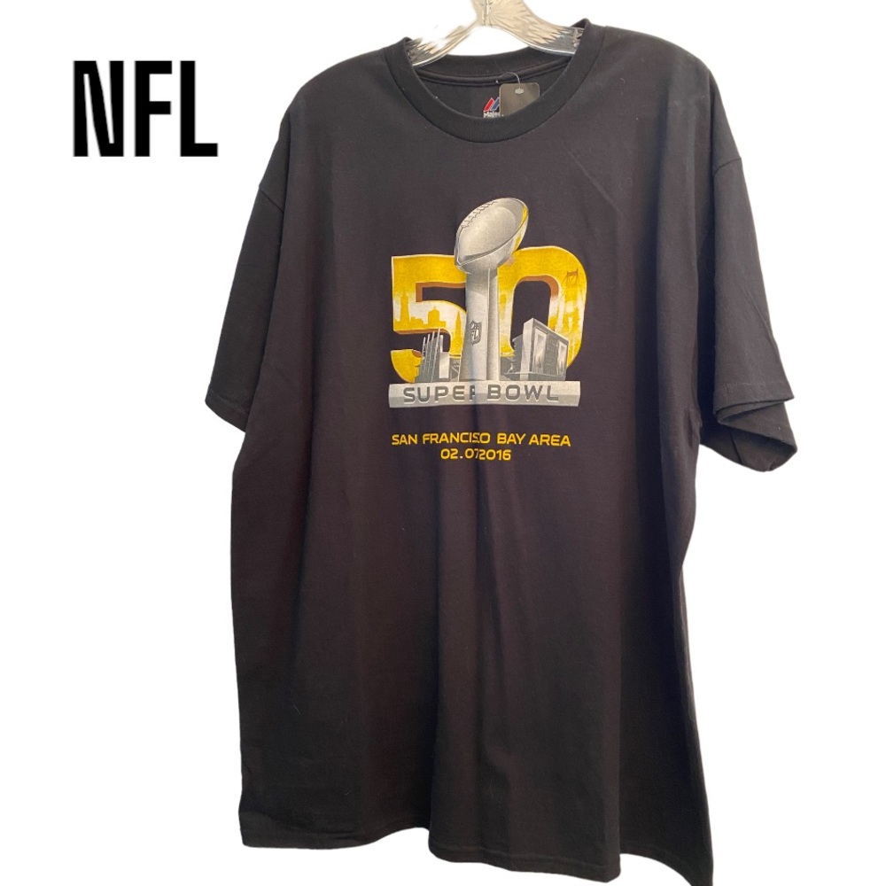 Super Bowl 50 Short Sleeve Black T-Shirt XL NWT